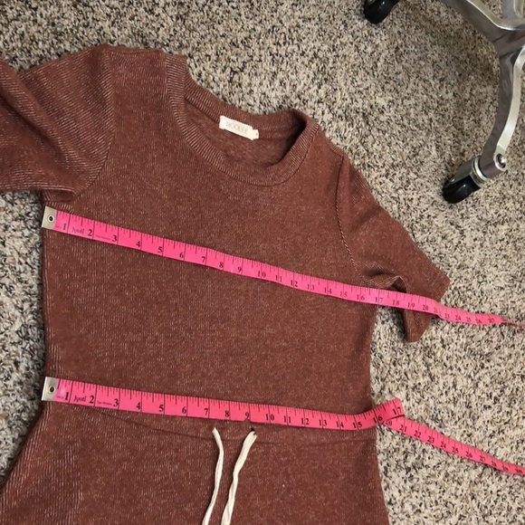 Roolee Midi Sweater Dress Size Small Brick Red - Picture 9 of 12